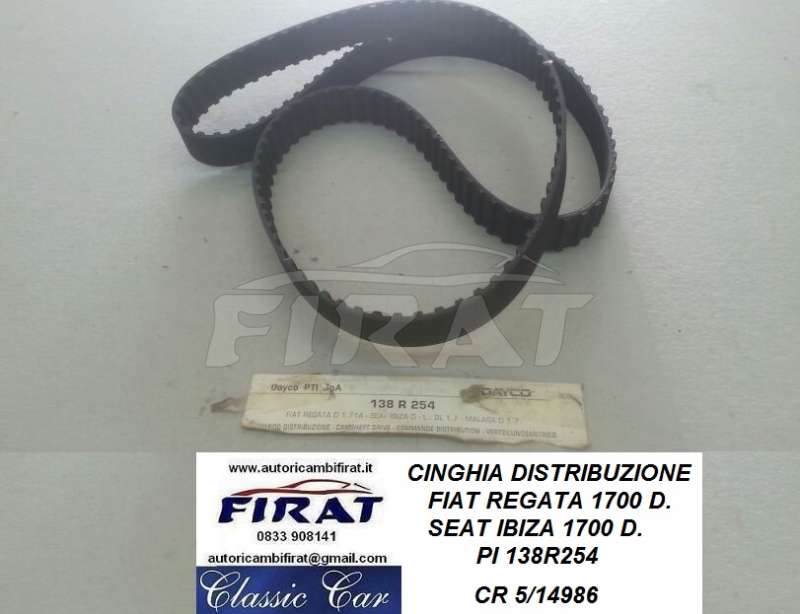 CINGHIA DISTRIBUZIONE FIAT REGATA 1700 D (138R254)